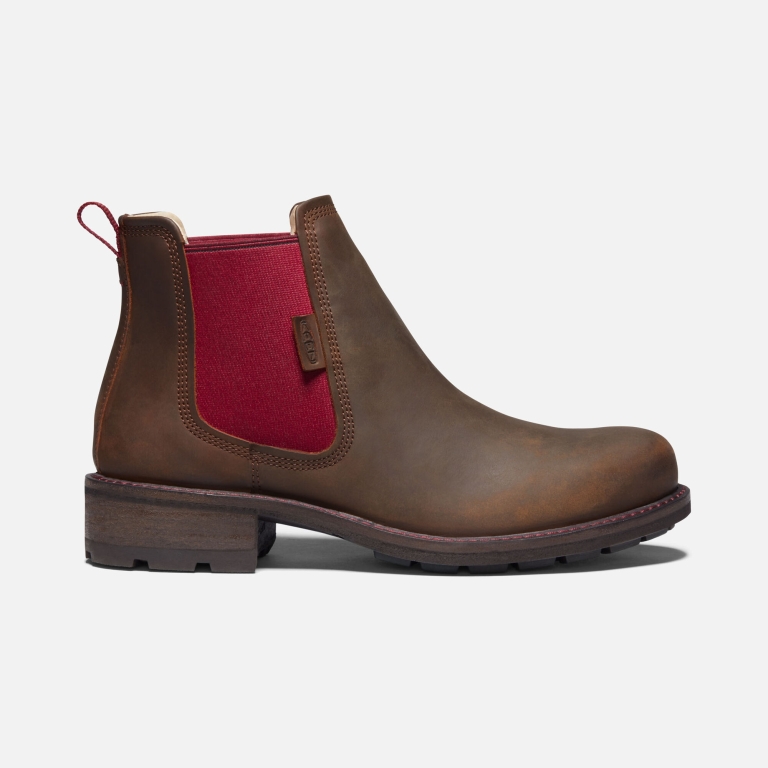 Keen Oregon City Chelsea Boots - Women's Brown Red Boots